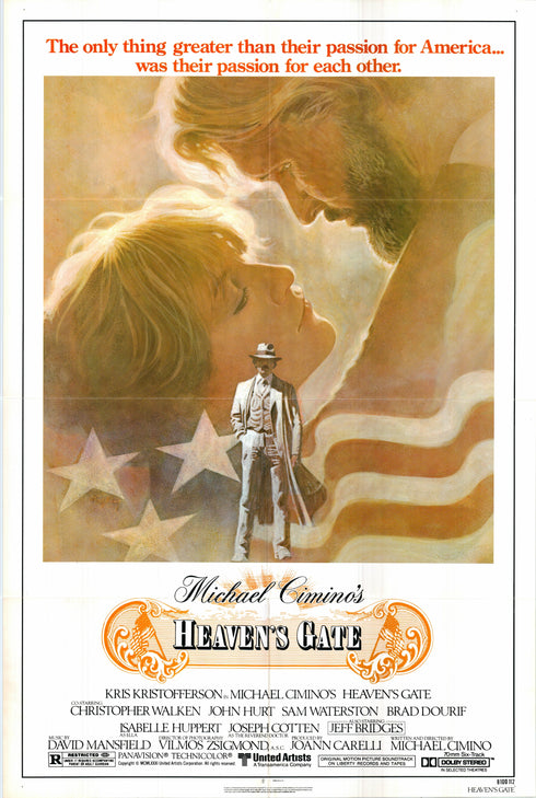 heaven's gate 1981 one sheet poster folded